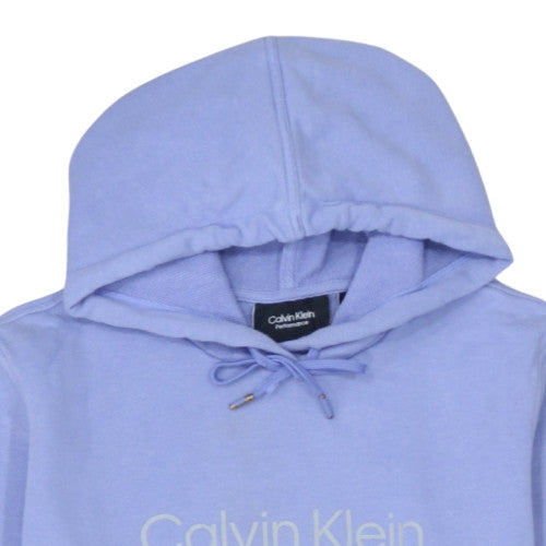 Womens UK Size S Calvin Klein Blue Pullover Hoodie