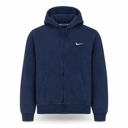 Mens UK Size M Nike Blue Full Zip Hoodie