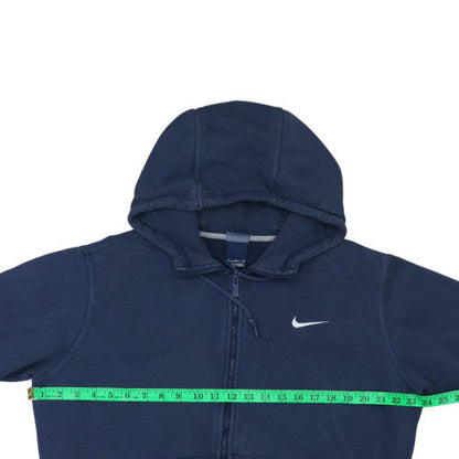Mens UK Size M Nike Blue Full Zip Hoodie