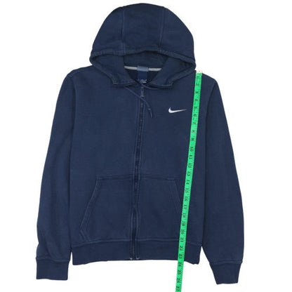 Mens UK Size M Nike Blue Full Zip Hoodie