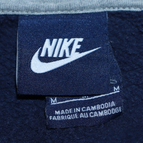 Mens UK Size M Nike Blue Full Zip Hoodie