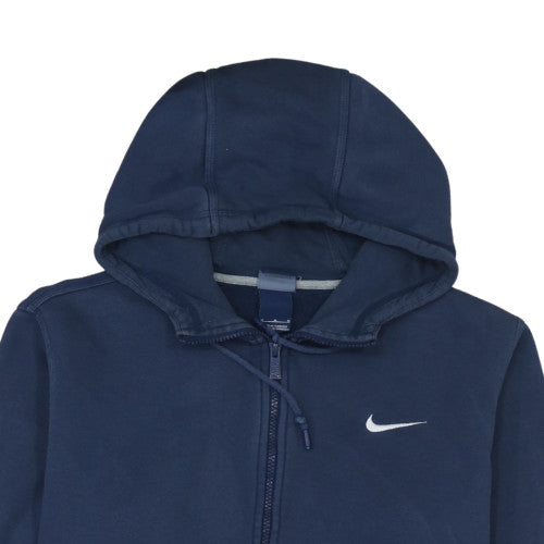 Mens UK Size M Nike Blue Full Zip Hoodie