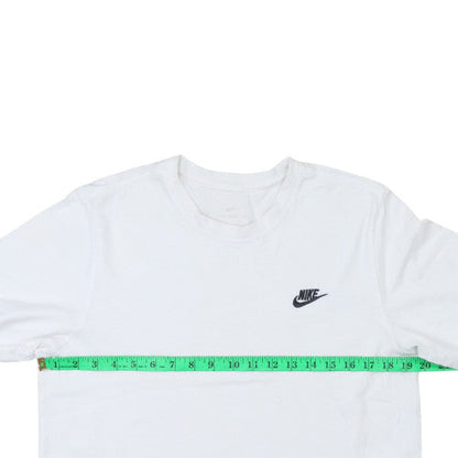 Nike Men's White Short Sleeve Crew Neck Cotton T-Shirt Size M