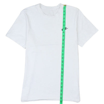 Nike Men's White Short Sleeve Crew Neck Cotton T-Shirt Size M