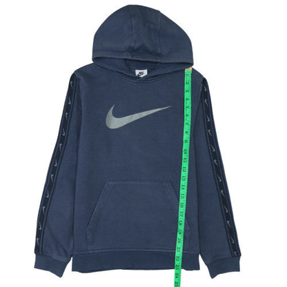 Nike Boys Blue XL Hoodie Pullover with Logo Print Sleeve Detail