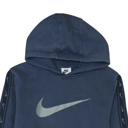 Nike Boys Blue XL Hoodie Pullover with Logo Print Sleeve Detail