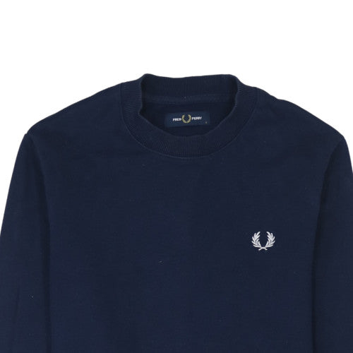 Mens UK Size S Fred Perry Blue Pullover Sweatshirt