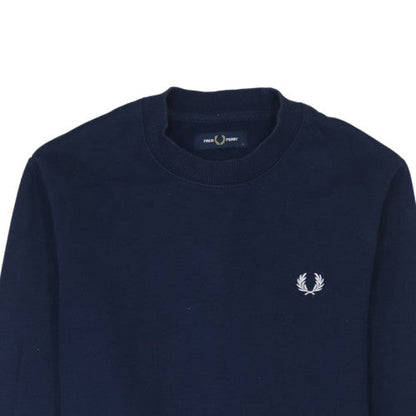 Mens UK Size S Fred Perry Blue Pullover Sweatshirt