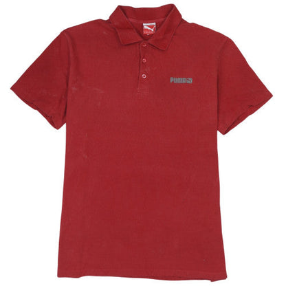 Puma Men's Red Cotton Collared Short Sleeve Polo Shirt XL