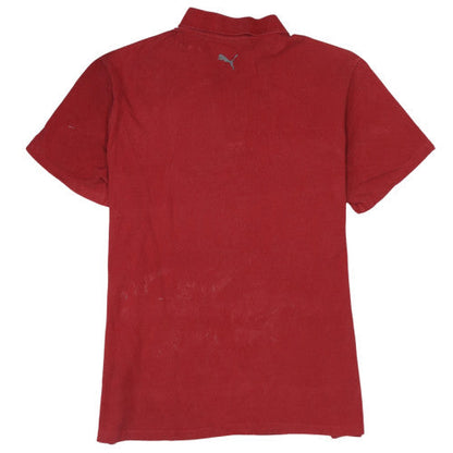 Puma Men's Red Cotton Collared Short Sleeve Polo Shirt XL