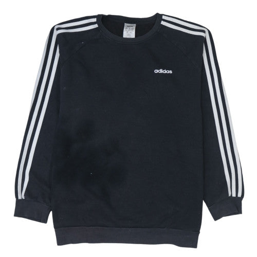 Womens UK Size 12-14 adidas Black Pullover Sweatshirt