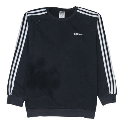 Womens UK Size 12-14 adidas Black Pullover Sweatshirt