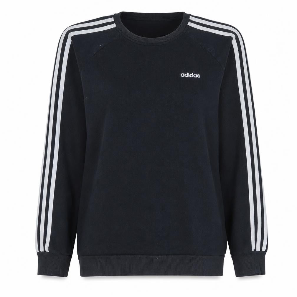 Womens UK Size 12-14 adidas Black Pullover Sweatshirt