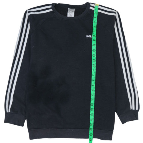 Womens UK Size 12-14 adidas Black Pullover Sweatshirt