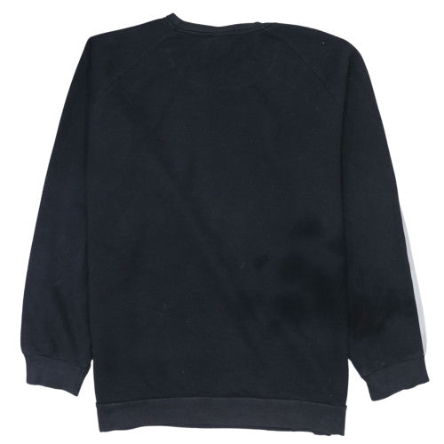 Womens UK Size 12-14 adidas Black Pullover Sweatshirt