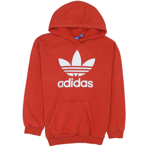 Womens UK Size 14 Adidas Red Pullover Hoodie