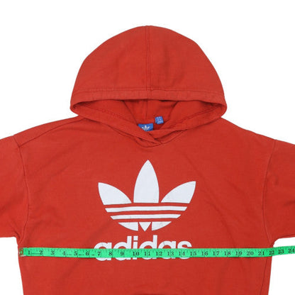 Womens UK Size 14 Adidas Red Pullover Hoodie