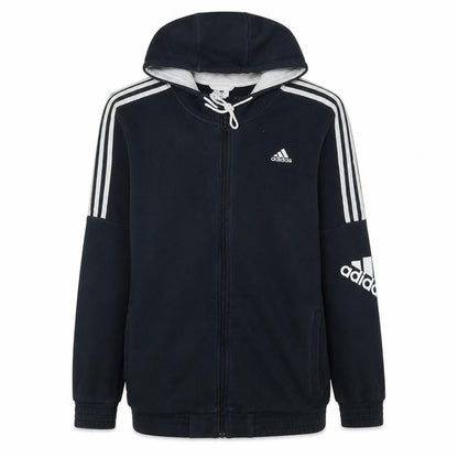 Mens UK Size L Adidas Black Full Zip Hoodie