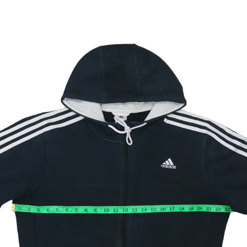 Mens UK Size L Adidas Black Full Zip Hoodie