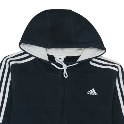 Mens UK Size L Adidas Black Full Zip Hoodie