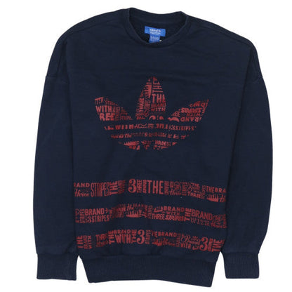 Mens UK Size XS adidas Blue Pullover Sweatshirt