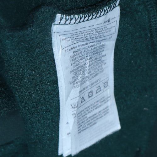Mens UK Size M Adidas Green Full Zip Hoodie