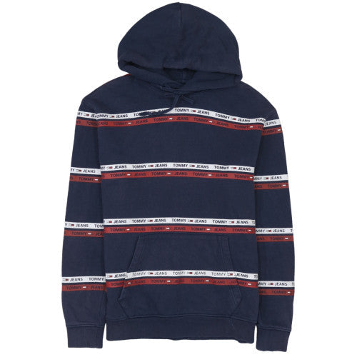 Mens UK Size M Tommy Jeans Blue Pullover Hoodie