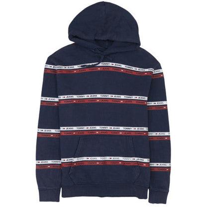 Mens UK Size M Tommy Jeans Blue Pullover Hoodie