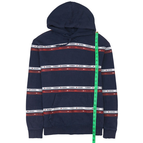 Mens UK Size M Tommy Jeans Blue Pullover Hoodie
