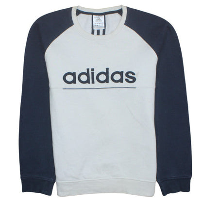 Mens UK Size L adidas Beige Pullover Sweatshirt