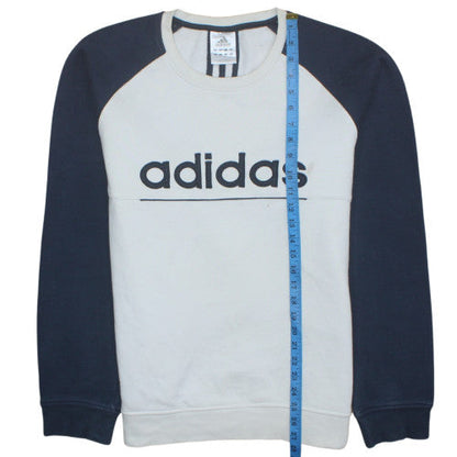 Mens UK Size L adidas Beige Pullover Sweatshirt