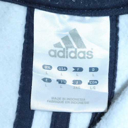 Mens UK Size L adidas Beige Pullover Sweatshirt