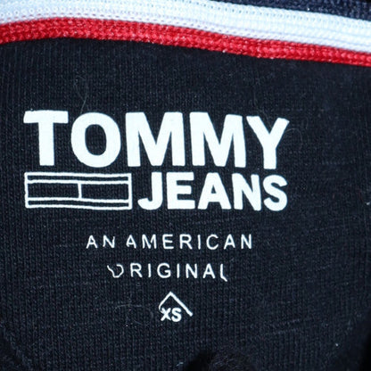 Womens UK Size XS Tommy Jeans Black Pullover Hoodie