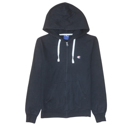 Mens UK Size M Champion Black Full Zip Hoodie