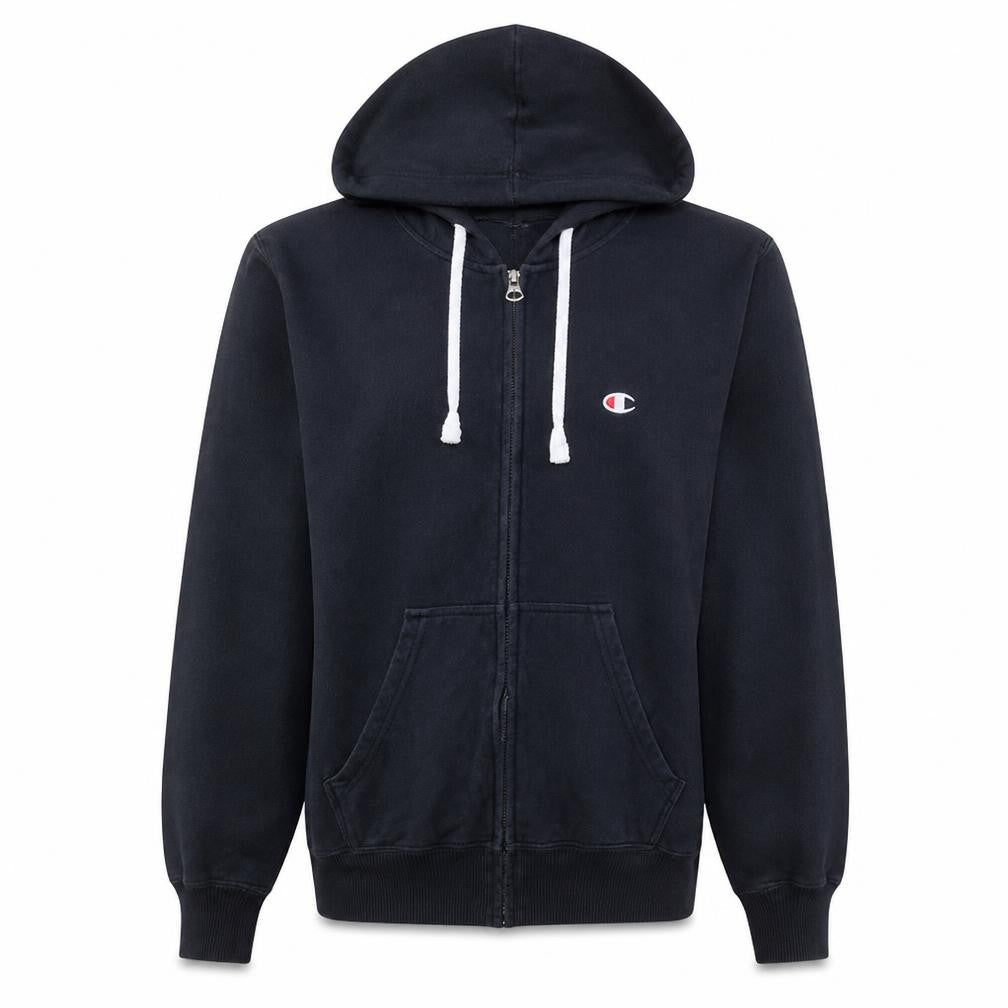 Mens UK Size M Champion Black Full Zip Hoodie