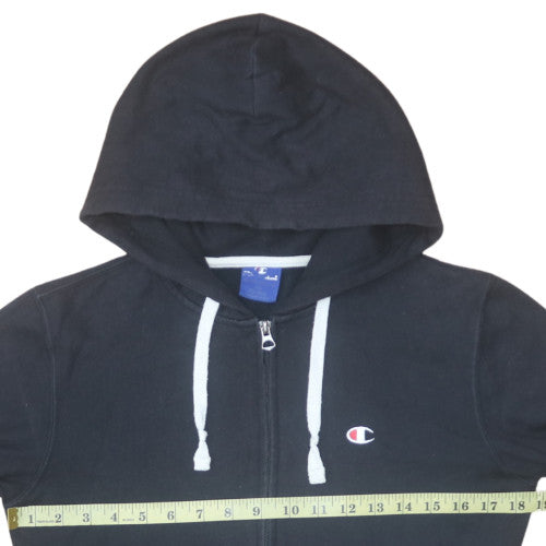 Mens UK Size M Champion Black Full Zip Hoodie