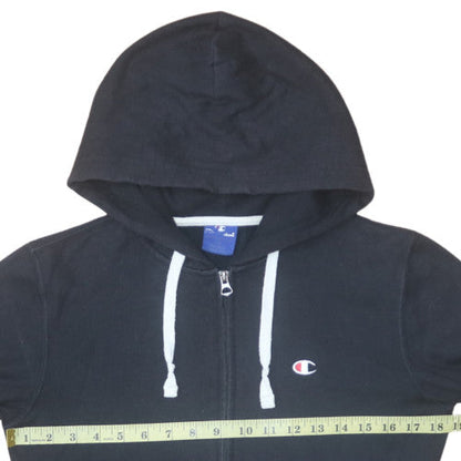 Mens UK Size M Champion Black Full Zip Hoodie