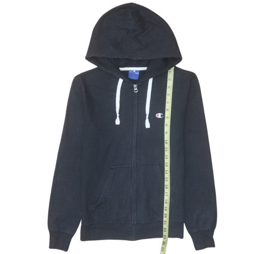 Mens UK Size M Champion Black Full Zip Hoodie