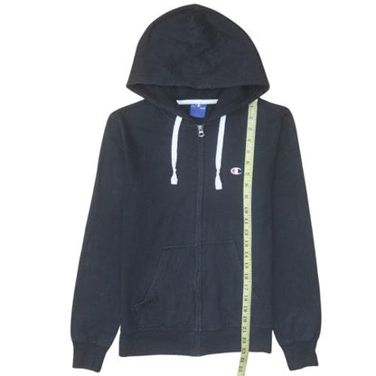 Mens UK Size M Champion Black Full Zip Hoodie