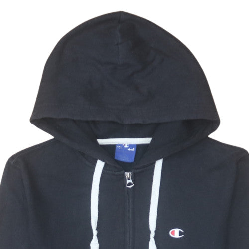 Mens UK Size M Champion Black Full Zip Hoodie