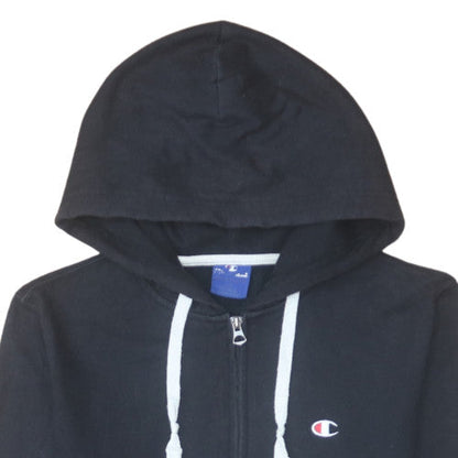 Mens UK Size M Champion Black Full Zip Hoodie