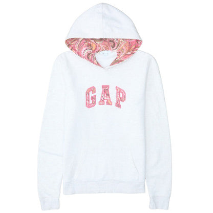 Womens UK Size S GAP White Pullover Hoodie