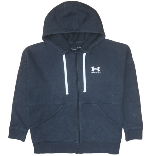 Mens UK Size L Under armour Black Full Zip Hoodie