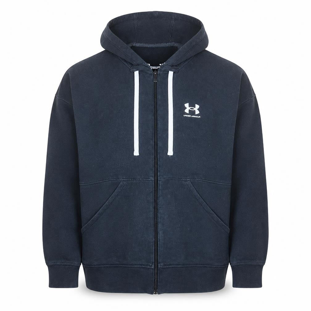 Mens UK Size L Under armour Black Full Zip Hoodie