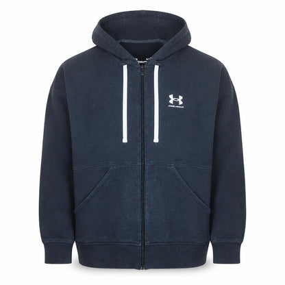 Mens UK Size L Under armour Black Full Zip Hoodie