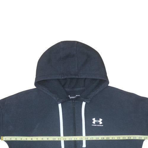 Mens UK Size L Under armour Black Full Zip Hoodie