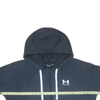 Mens UK Size L Under armour Black Full Zip Hoodie