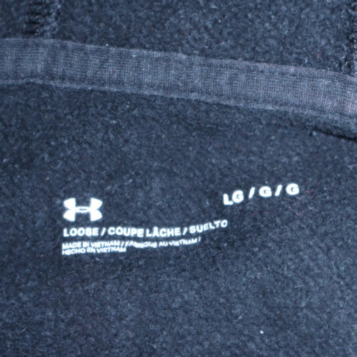 Mens UK Size L Under armour Black Full Zip Hoodie