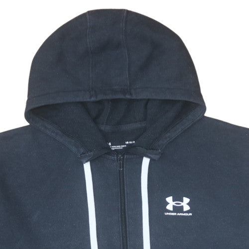 Mens UK Size L Under armour Black Full Zip Hoodie