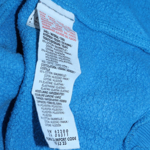 Mens UK Size M Puma Blue Pullover Hoodie